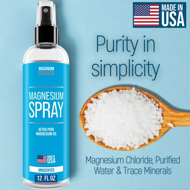 Magnesium Oil Spray Magnum Solace 8oz - Image 2